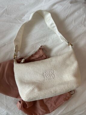 Miu Miu terry cloth purse